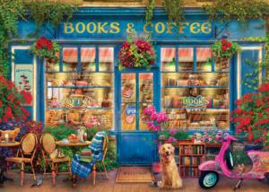 Books & Coffee - Scratch and Dent Shopping Jigsaw Puzzle By Eurographics