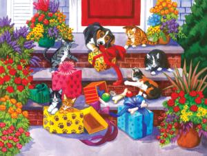 Time for Toys and Treats Dogs Large Piece By SunsOut