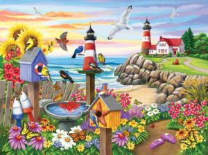 Garden by the Sea Seascape / Coastal Living Jigsaw Puzzle By SunsOut
