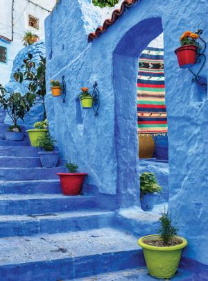 Blue Medina Travel Jigsaw Puzzle By Serious Puzzles