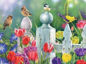 Garden Birds Flower & Garden Jigsaw Puzzle By RoseArt