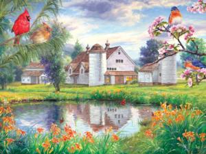 Summer On The Farm Landscape Jigsaw Puzzle By RoseArt