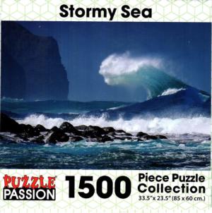 Stormy Sea - Scratch and Dent Beach & Ocean Jigsaw Puzzle By Puzzle Passion