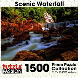 Scenic Waterfall - Scratch and Dent Waterfall Jigsaw Puzzle By Puzzle Passion