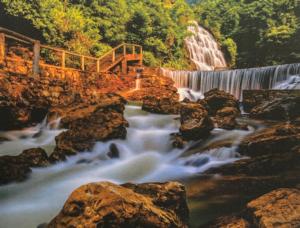 Scenic Waterfall Lakes & Rivers Jigsaw Puzzle By Incredipuzzle