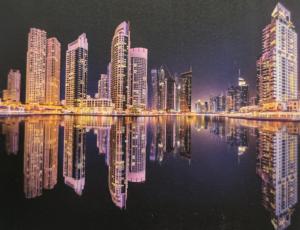 City Lights Beach & Ocean Jigsaw Puzzle By Incredipuzzle