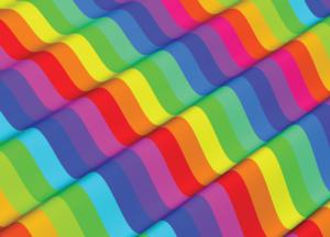 Rainbow Waves Puzzle Rainbow & Gradient Jigsaw Puzzle By Mchezo Puzzles