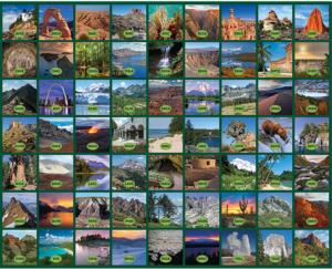 National Parks of the United States - Scratch and Dent National Parks Jigsaw Puzzle By Pigment & Hue