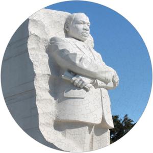 MLK Jr. Memorial Puzzle A•Round® People Of Color Round Jigsaw Puzzle By Pigment & Hue