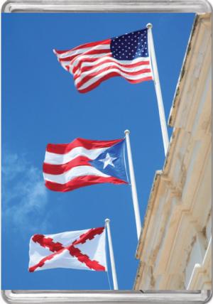 Flags Of Puerto Rico MiniPix® Puzzle United States Miniature Puzzle By Pigment & Hue