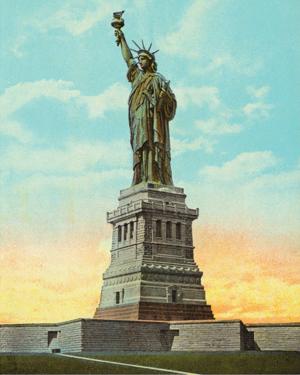 Statue of Liberty Vintage Image Statue of Liberty Jigsaw Puzzle By Pigment & Hue