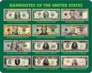 U.S. Banknotes United States Jigsaw Puzzle By Pigment & Hue