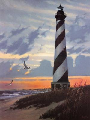 Cape Hatteras Lighthouse Lighthouse Jigsaw Puzzle By Heritage Puzzles