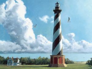 New Morning Cape Hatteras Lighthouse Lighthouse Jigsaw Puzzle By Heritage Puzzles