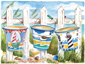 Bucket Brigade Beach & Ocean Jigsaw Puzzle By Heritage Puzzles