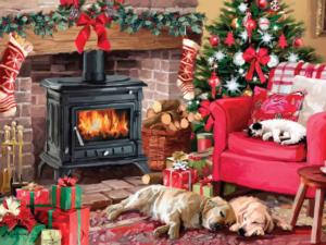 Cozy Christmas Christmas Jigsaw Puzzle By Heritage Puzzles