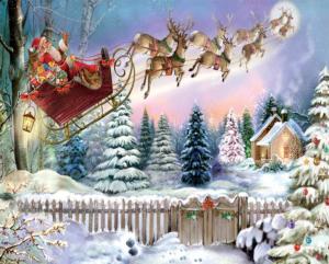On Dasher! On Dancer! Christmas Jigsaw Puzzle By Heritage Puzzles