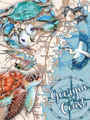 Coastal Georgia Seascape / Coastal Living Jigsaw Puzzle By Heritage Puzzles