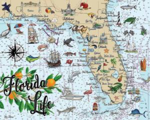Florida Life Beach & Ocean Jigsaw Puzzle By Heritage Puzzles