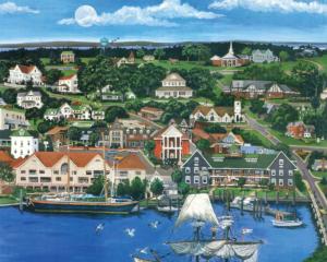 Manteo Landmarks / Monuments Jigsaw Puzzle By Heritage Puzzles