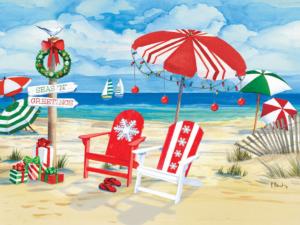 Seas "N" Greetings Christmas Jigsaw Puzzle By Heritage Puzzles