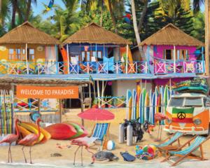 Welcome to Paradise Beach & Ocean Jigsaw Puzzle By Heritage Puzzles
