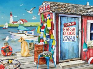 Crab Shack Seascape / Coastal Living Jigsaw Puzzle By Heritage Puzzles