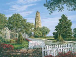 Bald Head Lighthouse - Scratch and Dent Lighthouse Jigsaw Puzzle By Heritage Puzzles