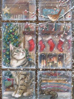 Peek-A-Boo Christmas Jigsaw Puzzle By Heritage Puzzles