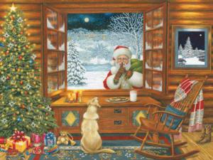 Shhh….Good Dog Christmas Jigsaw Puzzle By Heritage Puzzles
