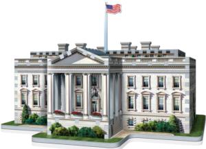 White House Puzzle 3D The Classics 490 Pezzi Pieces WREBBIT PUZZLE W3D-1007 