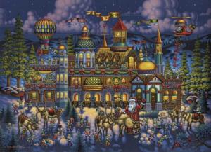 Santa's Workshop Christmas Jigsaw Puzzle By Dowdle Folk Art