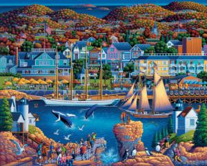 Acadia National Park Folk Art Jigsaw Puzzle By Dowdle Folk Art