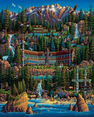 Olympic National Park National Parks Jigsaw Puzzle By Dowdle Folk Art