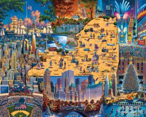 Best of New York Americana Jigsaw Puzzle By Dowdle Folk Art
