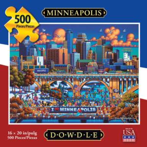 Minneapolis Folk Art Jigsaw Puzzle By Dowdle Folk Art