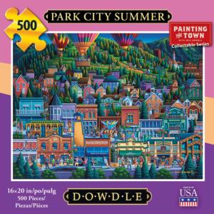 Park City Summer Folk Art Jigsaw Puzzle By Dowdle Folk Art