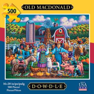 Old MacDonald Americana Jigsaw Puzzle By Dowdle Folk Art