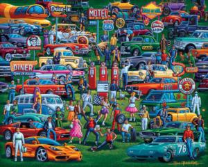 History of Cars Nostalgic & Retro Jigsaw Puzzle By Dowdle Folk Art