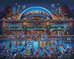 Chicago Winter Christmas Jigsaw Puzzle By Dowdle Folk Art