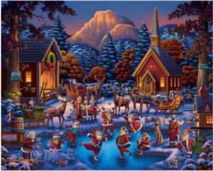 Yosemite Santas Christmas Jigsaw Puzzle By Dowdle Folk Art