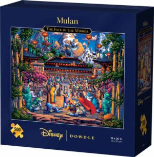 Mulan The Face in the Mirror Disney Jigsaw Puzzle By Dowdle Folk Art