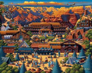 Grand Canyon Folk Art Jigsaw Puzzle By Dowdle Folk Art
