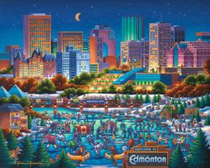 Edmonton Americana Jigsaw Puzzle By Dowdle Folk Art