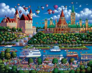 Ottawa River Americana & Folk Art Jigsaw Puzzle By Dowdle Folk Art