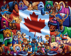 Animals of Canada Canada Jigsaw Puzzle By Dowdle Folk Art