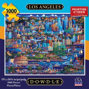 Los Angeles Folk Art Jigsaw Puzzle By Dowdle Folk Art