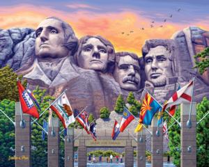 Mt Rushmore Landmarks & Monuments Jigsaw Puzzle By Boardwalk