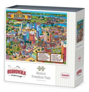 Boston Freedom Trail Collage Jigsaw Puzzle By Boardwalk