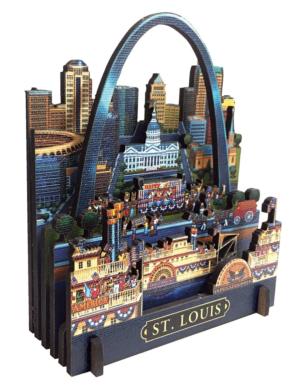 St. Louis St. Louis 3D Puzzle By Dowdle Folk Art